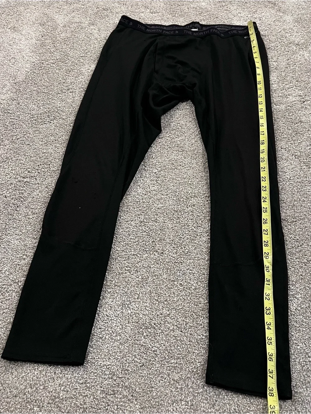 The North Face BaseLayer Pants Men’s Size Large Black Lightweight Quick Dry Snow